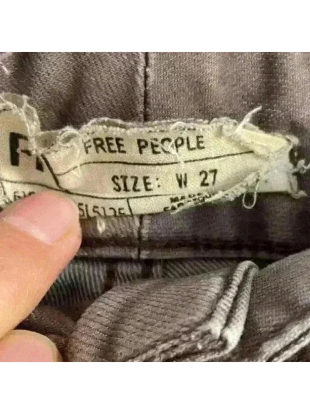 Free people light brown‎ skinny stretchy jeans in excellent condition. Sz 27 - Picture 4 of 5